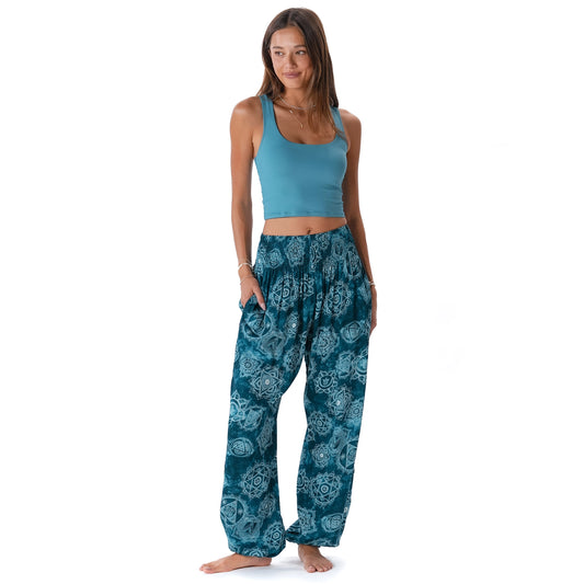 Seven Chakras Harem Pants with Pockets