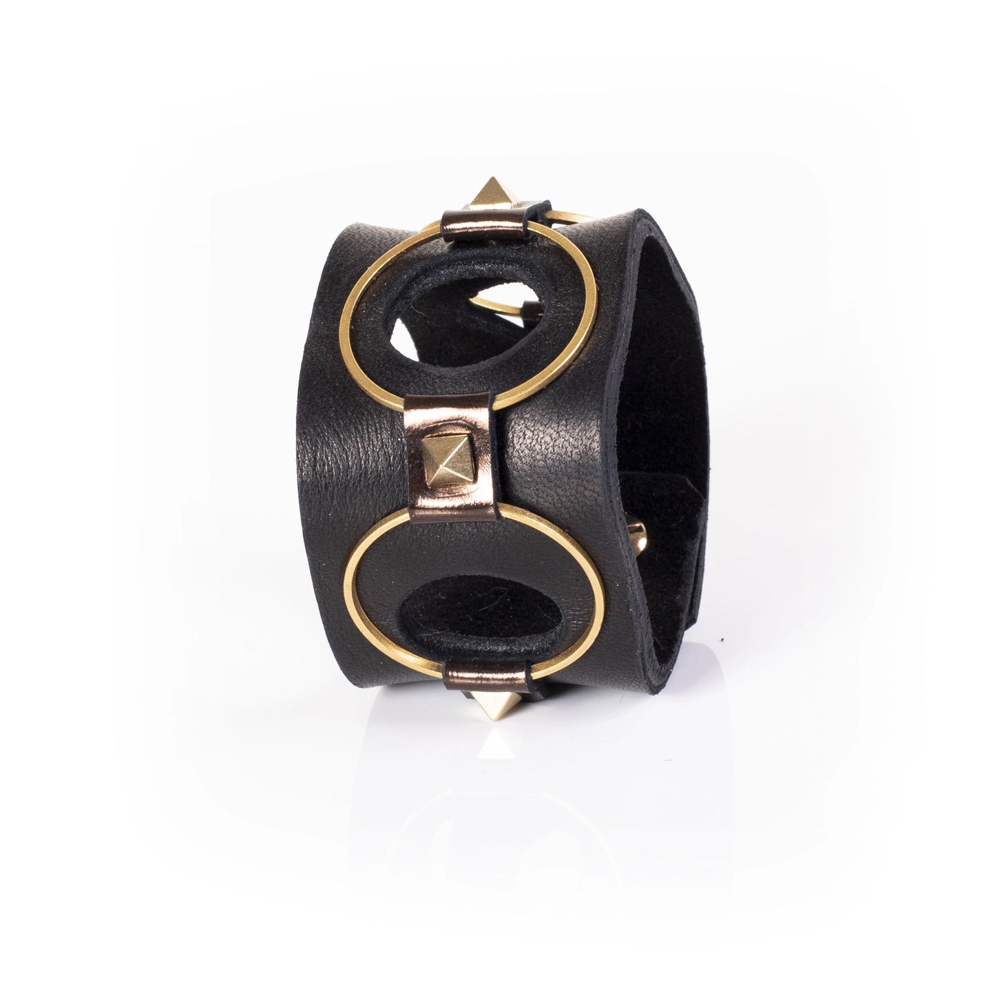 The Brilliant Core Leather Cuff Bracelet