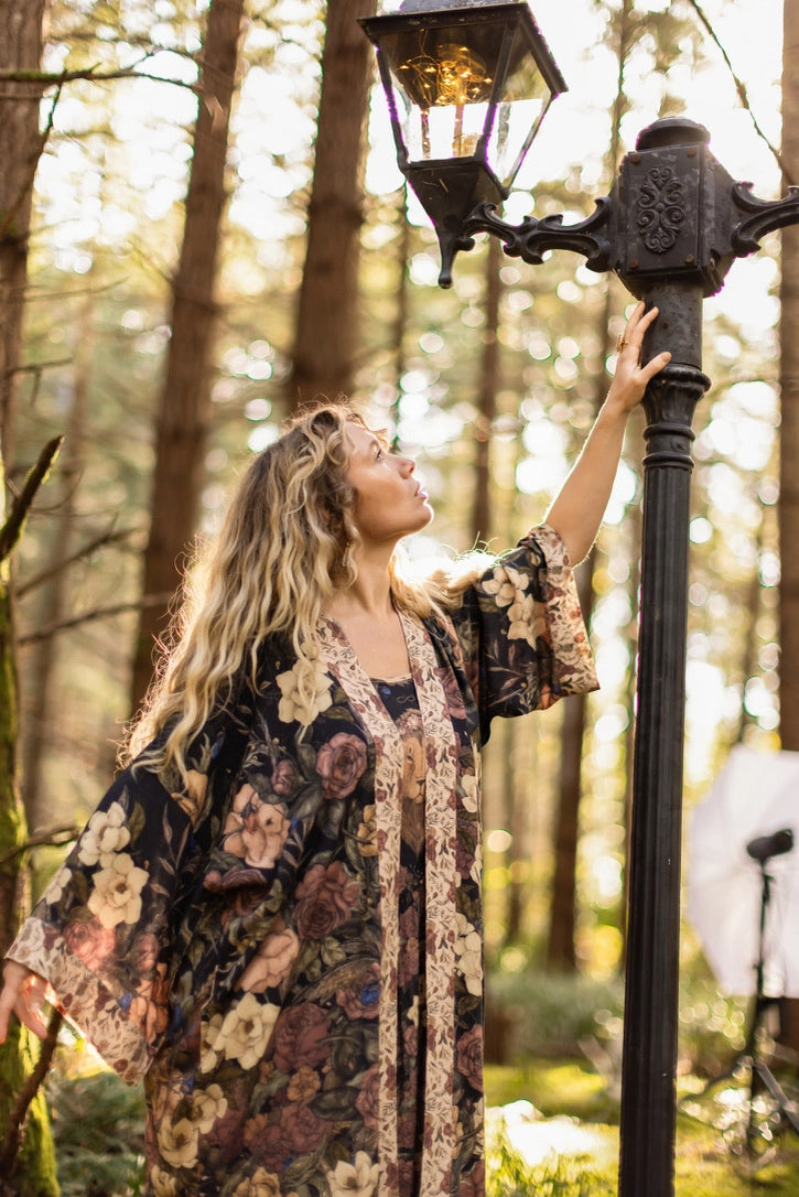 Lionheart Opera Duster w/ Botanicals & Narnia Inspired Print - Pre Order - Ships in March 2026