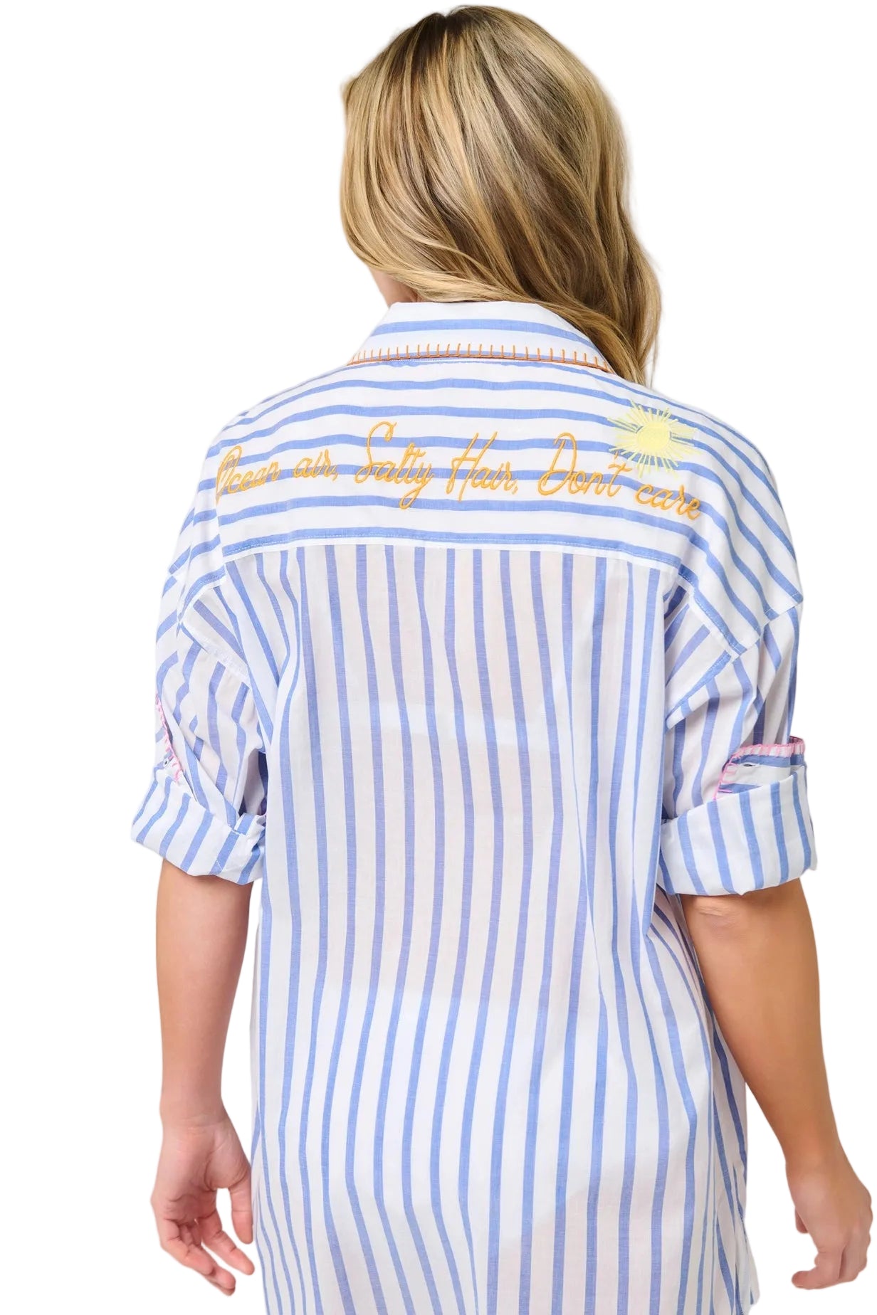 Beach/Ocean Air, Salty Hair, Don't Care Cover-Up Shirt Or Nightshirt