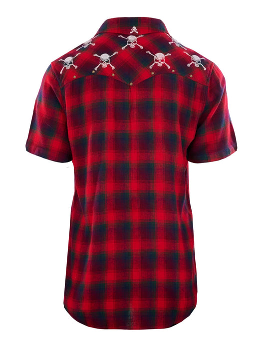 Master Of Puppets Vii Red Men's Short Sleeve Shirt