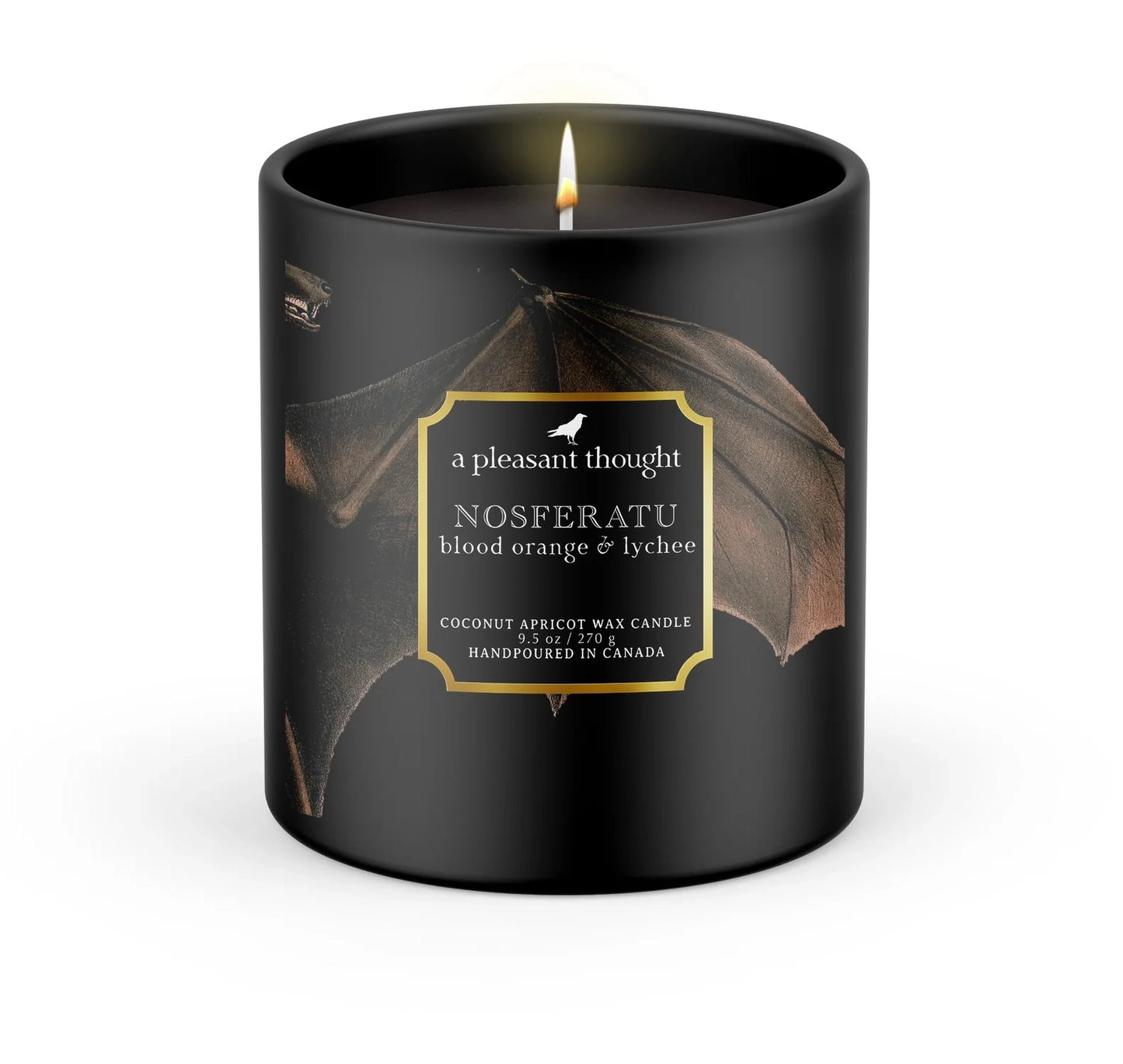 Nosferatu | Blood Orange & Lychee | Raven Candle -  A Pleasant Thought Candle Co