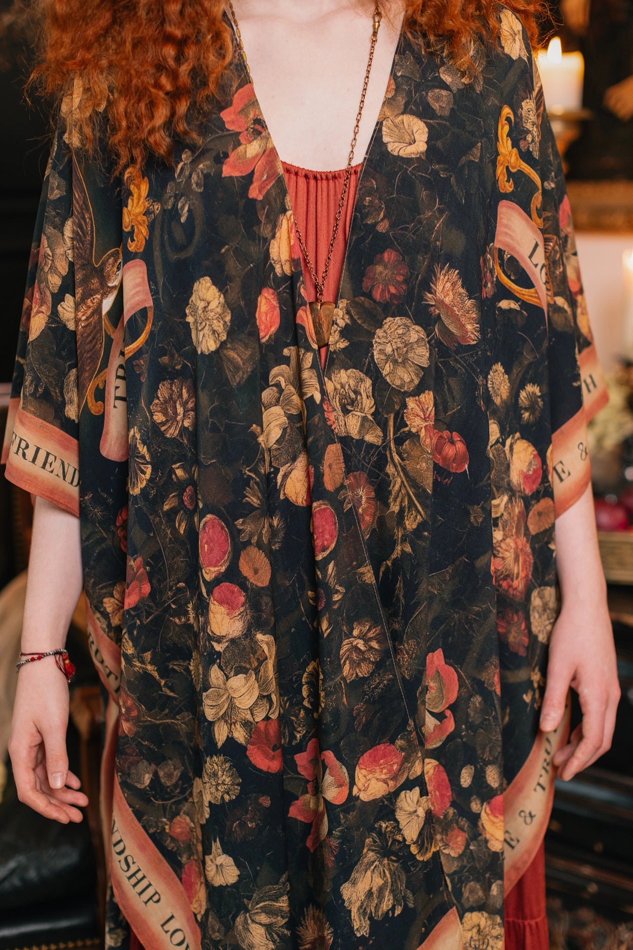 Heart of Gold Goddess Starduster Kimono w/ Sacred Heart Pre-Order Ships In September