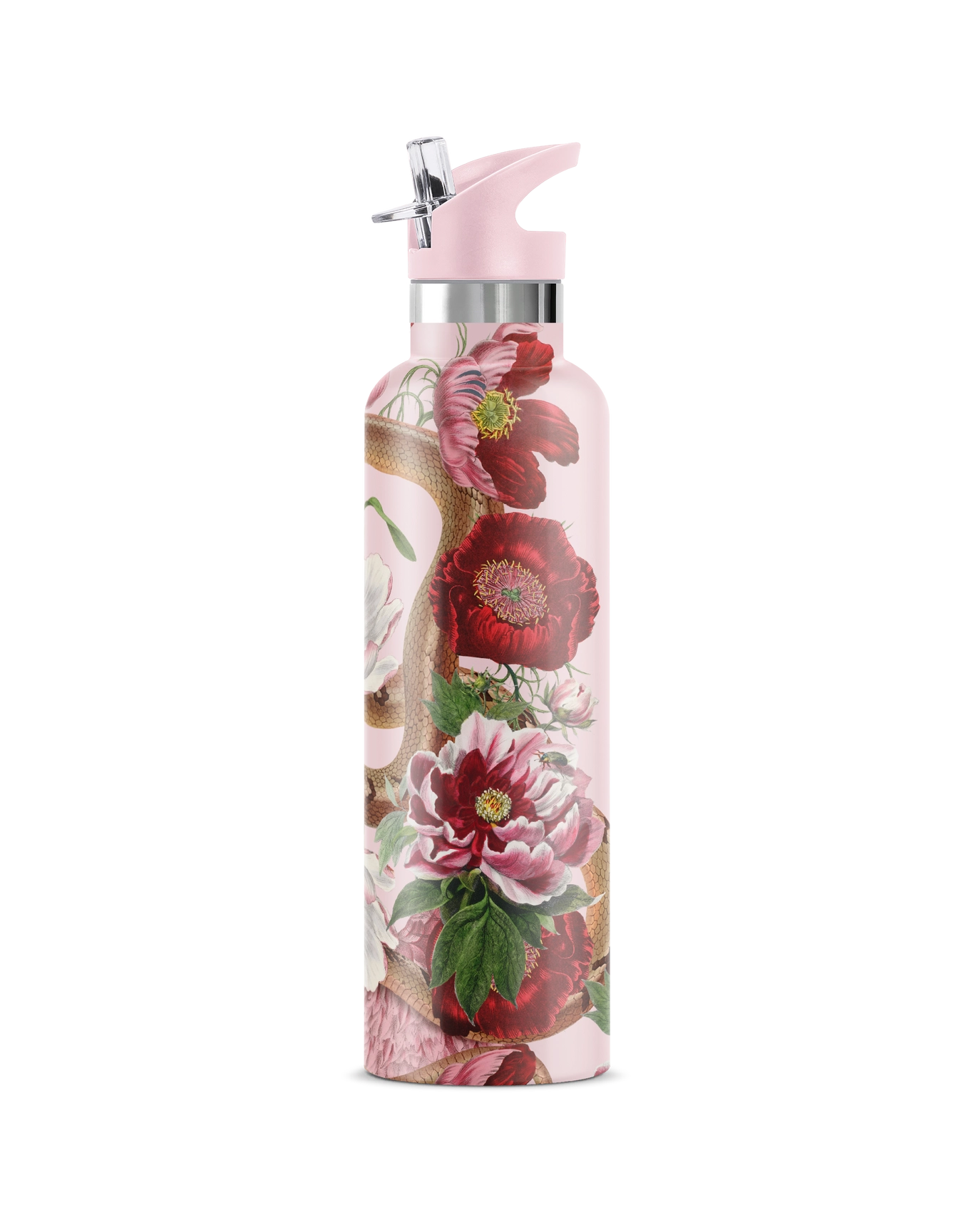 Taboo Serpent & Flowers Insulated Water Bottle