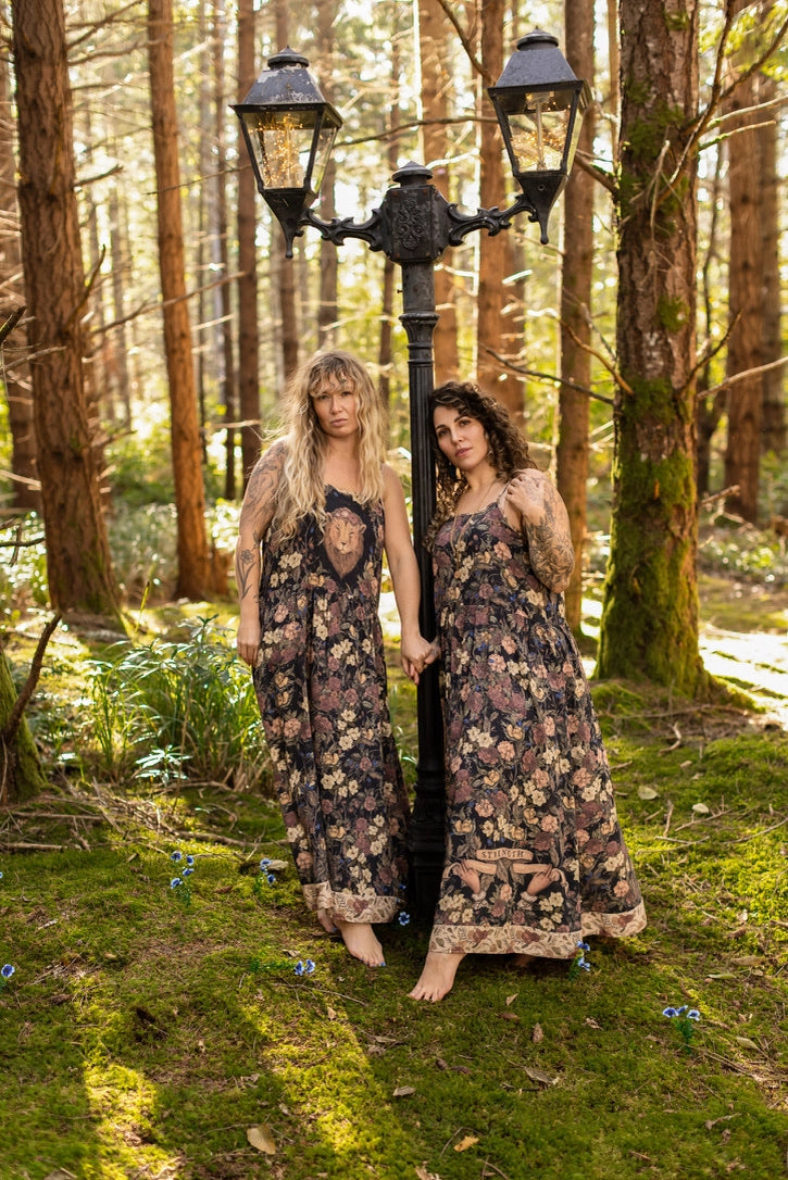Lionheart Bohéme Slip Dress w/ Botanicals & Narnia Print Pre-Order Ships March 2026