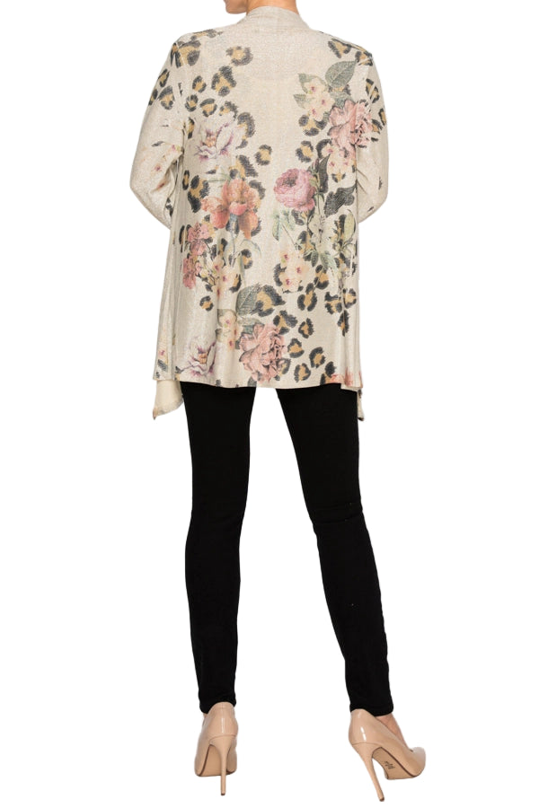 Leo Rose Shimmery Lurex Cardigan - Ships Late September