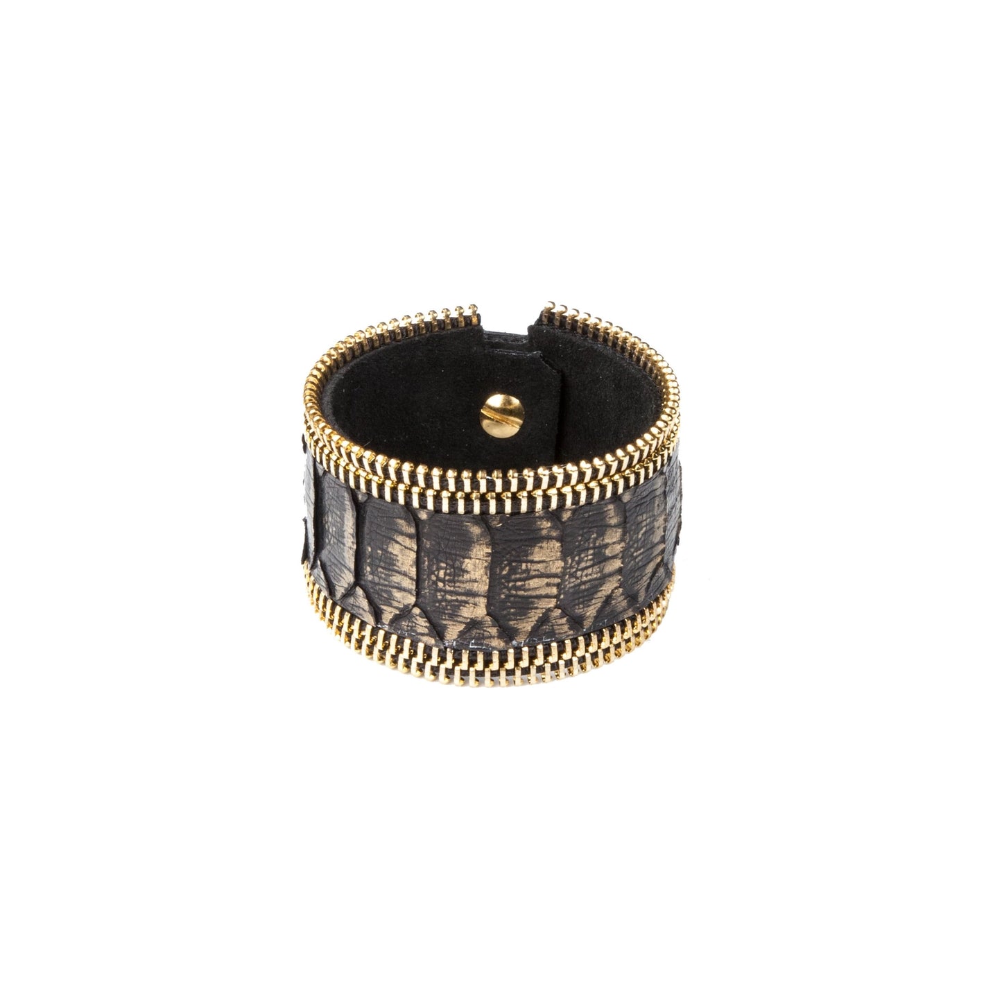 The Blind Spiral Leather Cuff Bracelet