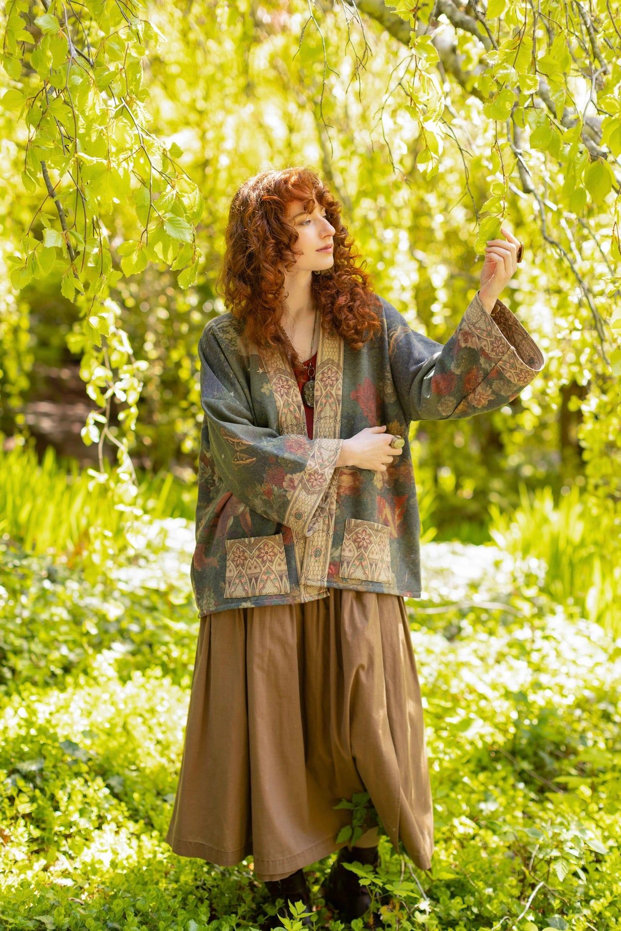 The Messenger Fleece Cottage Cardigan Jacket w/ Joan of Arc - Pre-Order Ships In September