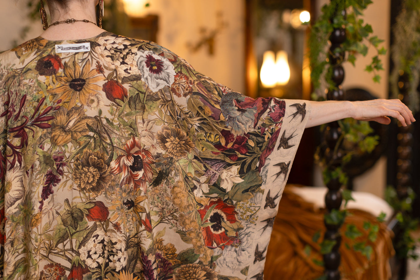 Golden Hour Goddess Duster Kimono w/ Floral Print - Pre-Order - Ships August 2026
