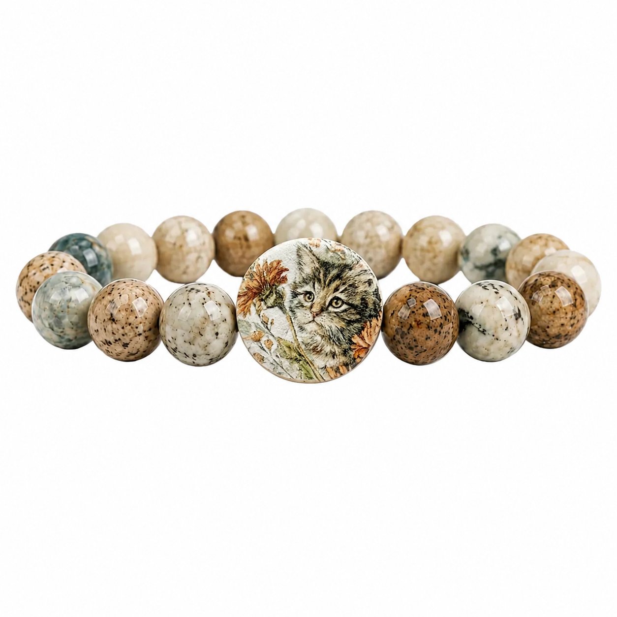 Kitty Cat Gemstone Bracelet