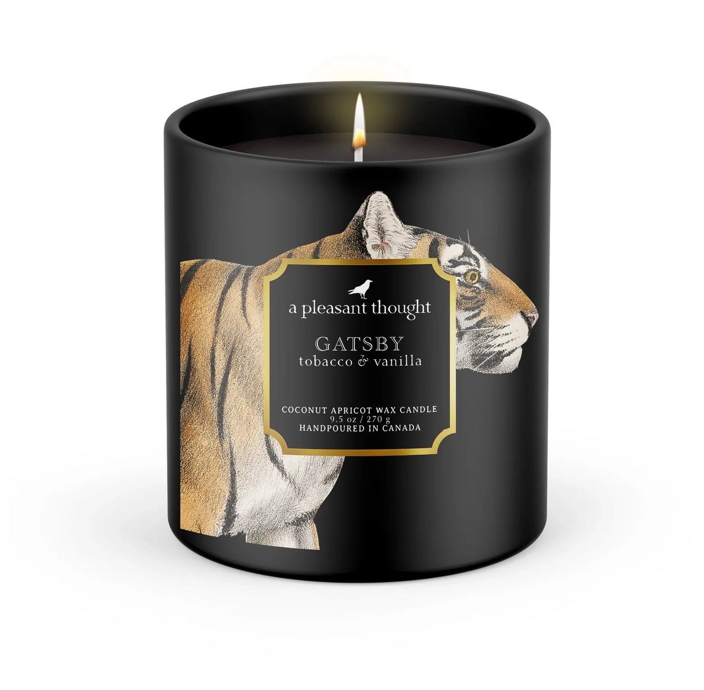 Gatsby | Tobacco & Vanilla | Raven Candle -  A Pleasant Thought Candle Co