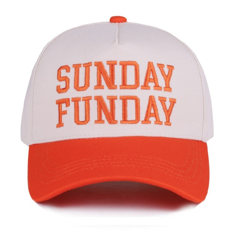 Sunday Funday Two Tone Canvas Cotton Cap & Colors - Available in 7 Colors