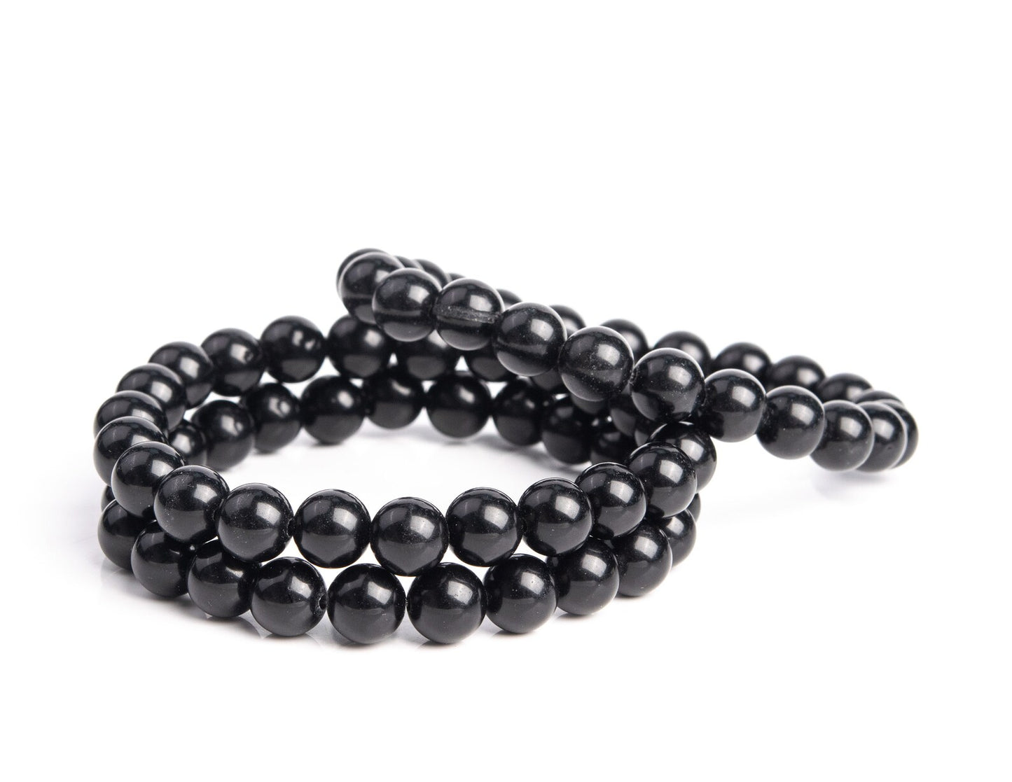 Black Obsidian Unisex Reiki Healing Beaded Gemstone Bracelet