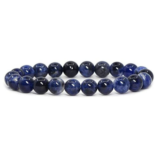 Sodalite Unisex Reiki Healing Beaded Gemstone Bracelet