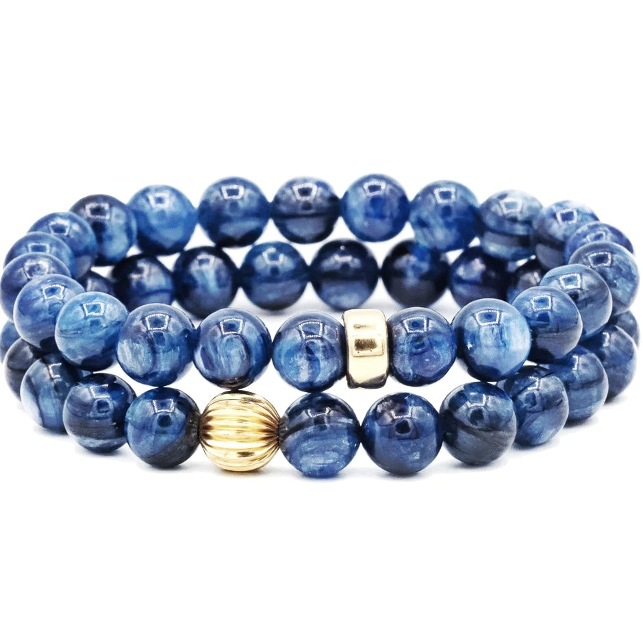 8mm Kyanite Unisex Reiki Healing Beaded Gemstone Bracelets