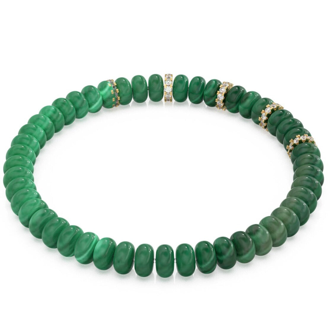 Malachite Beaded Gemstone Bracelet