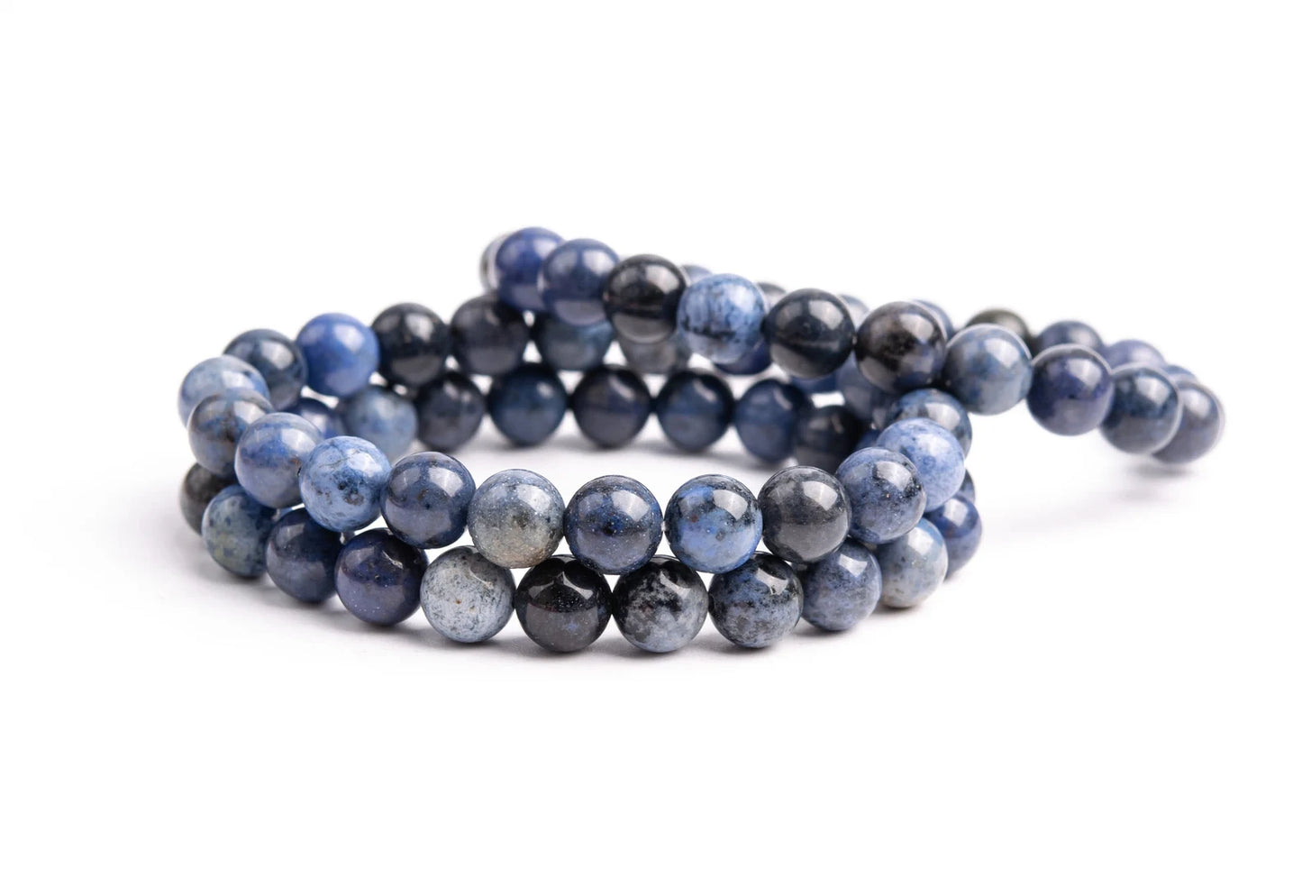 Blue Dumortierite Unisex Reiki Healing Beaded Gemstone Bracelet