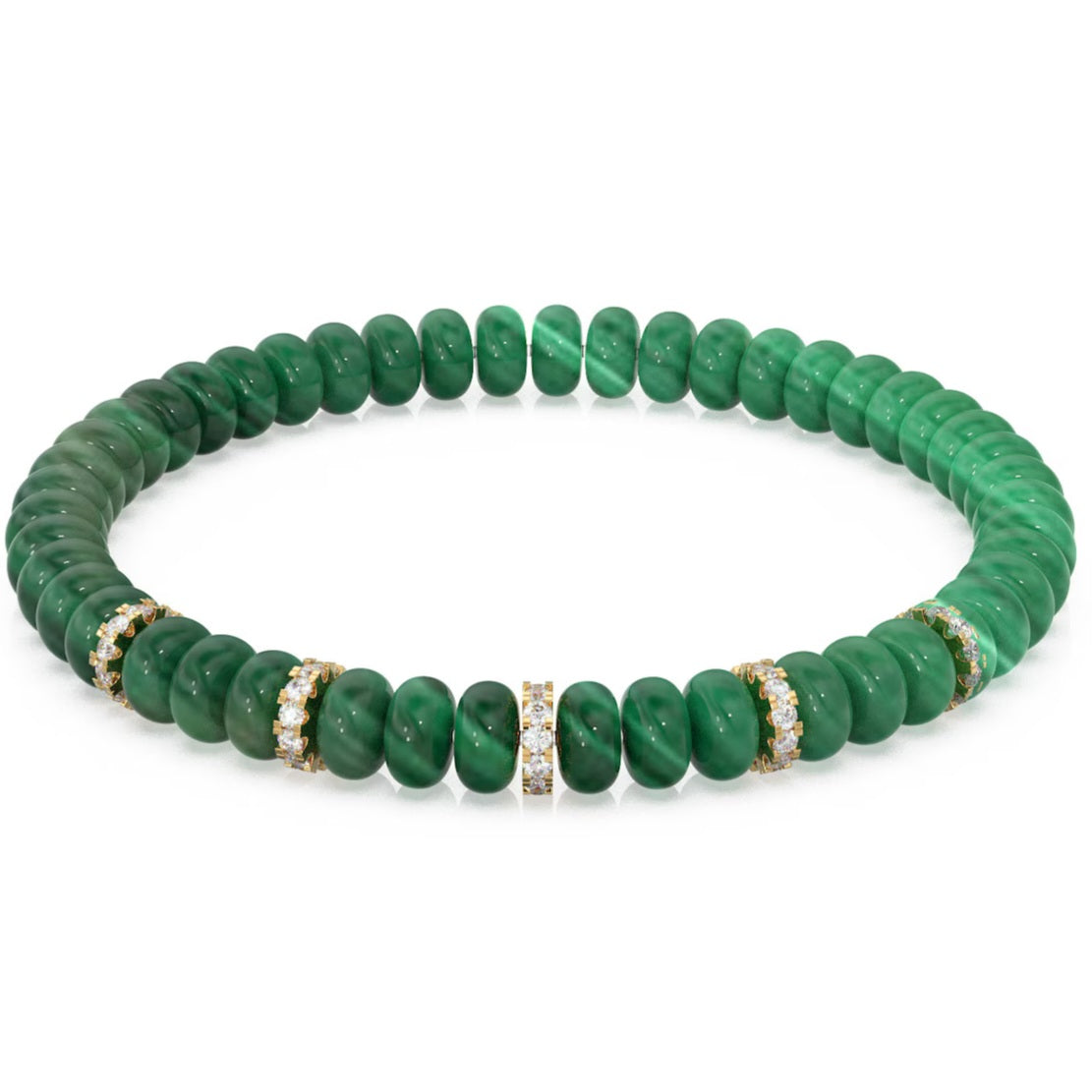 Malachite Beaded Gemstone Bracelet