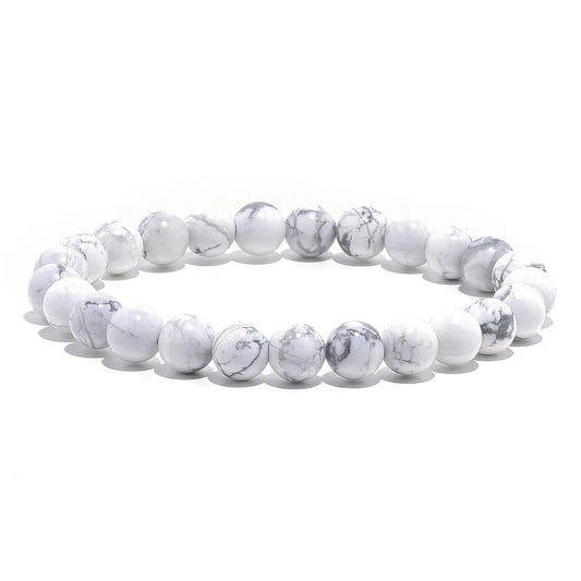 Howlite Unisex Reiki Healing Beaded Gemstone Bracelet