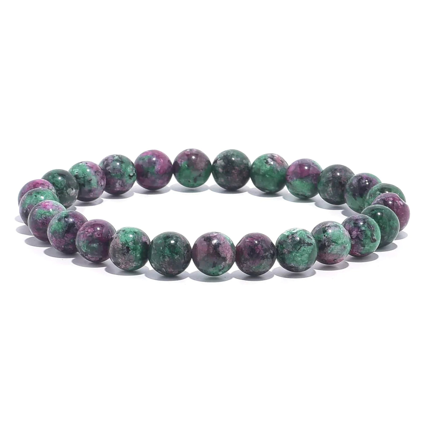 Ruby Zoisite Unisex Reiki Healing Beaded Gemstone Bracelet