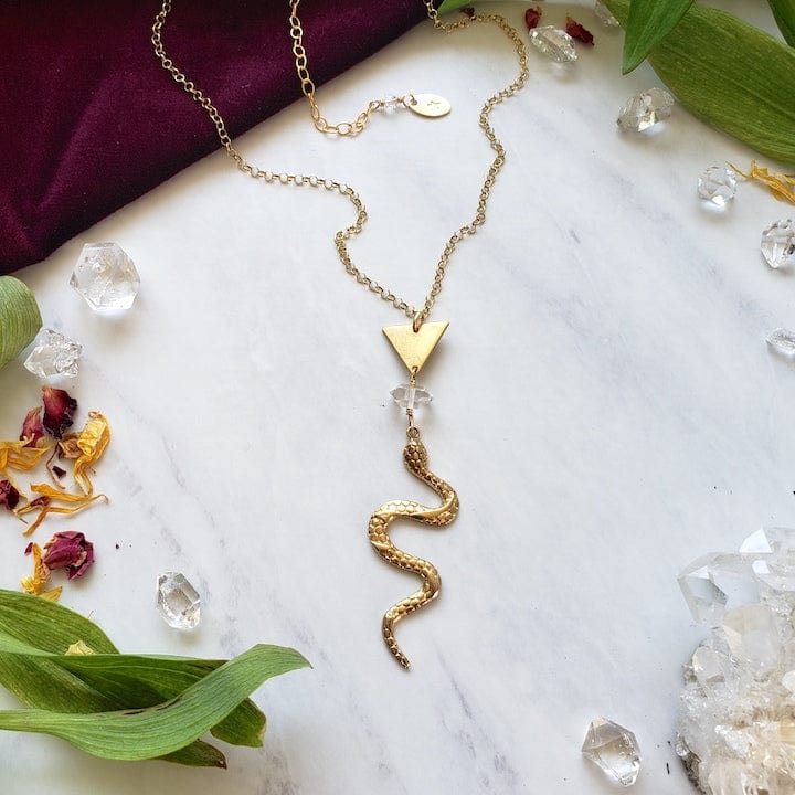Herkimer Serpent Necklace