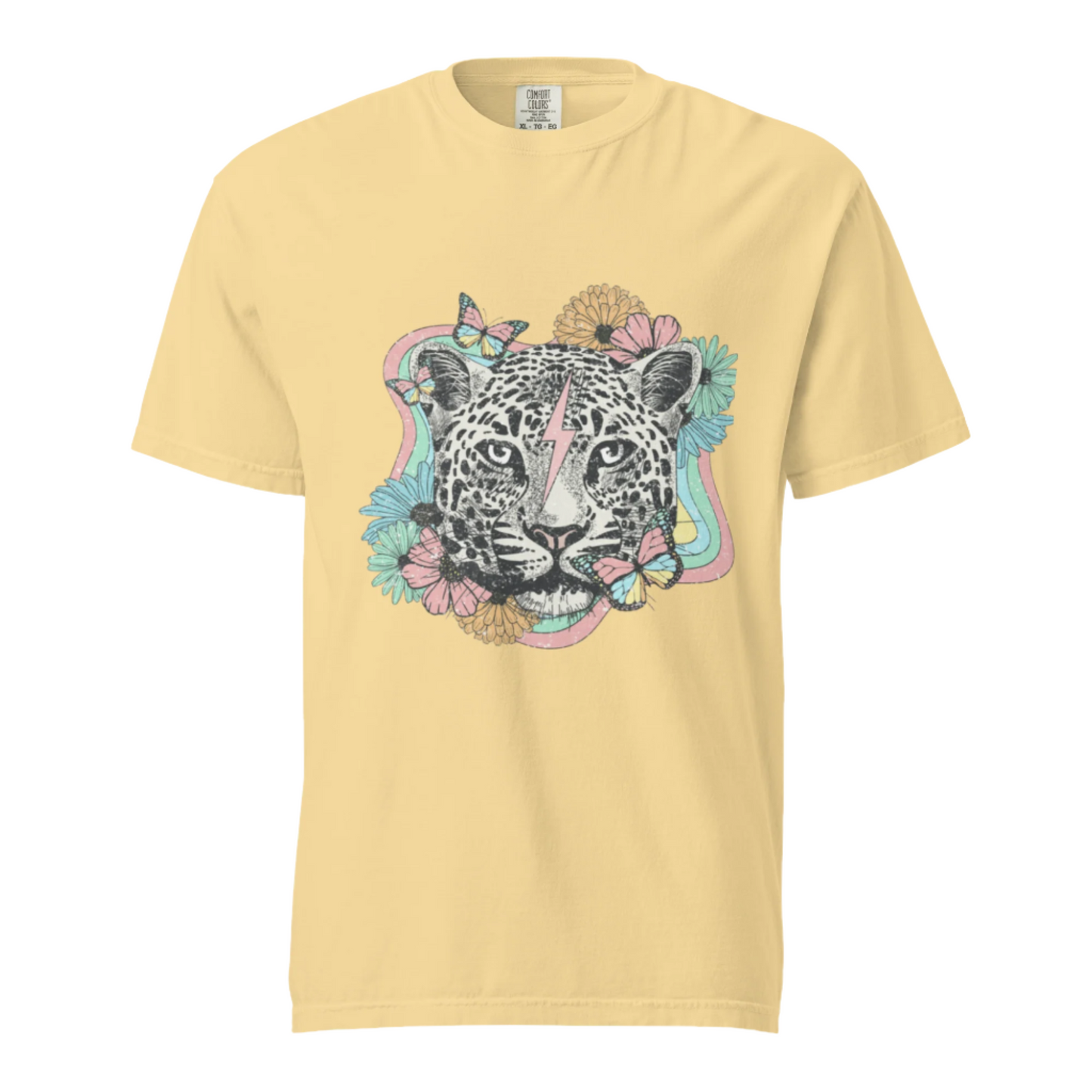 Snow Leopard - Comfort Colors Tee - Available in 11 Colors