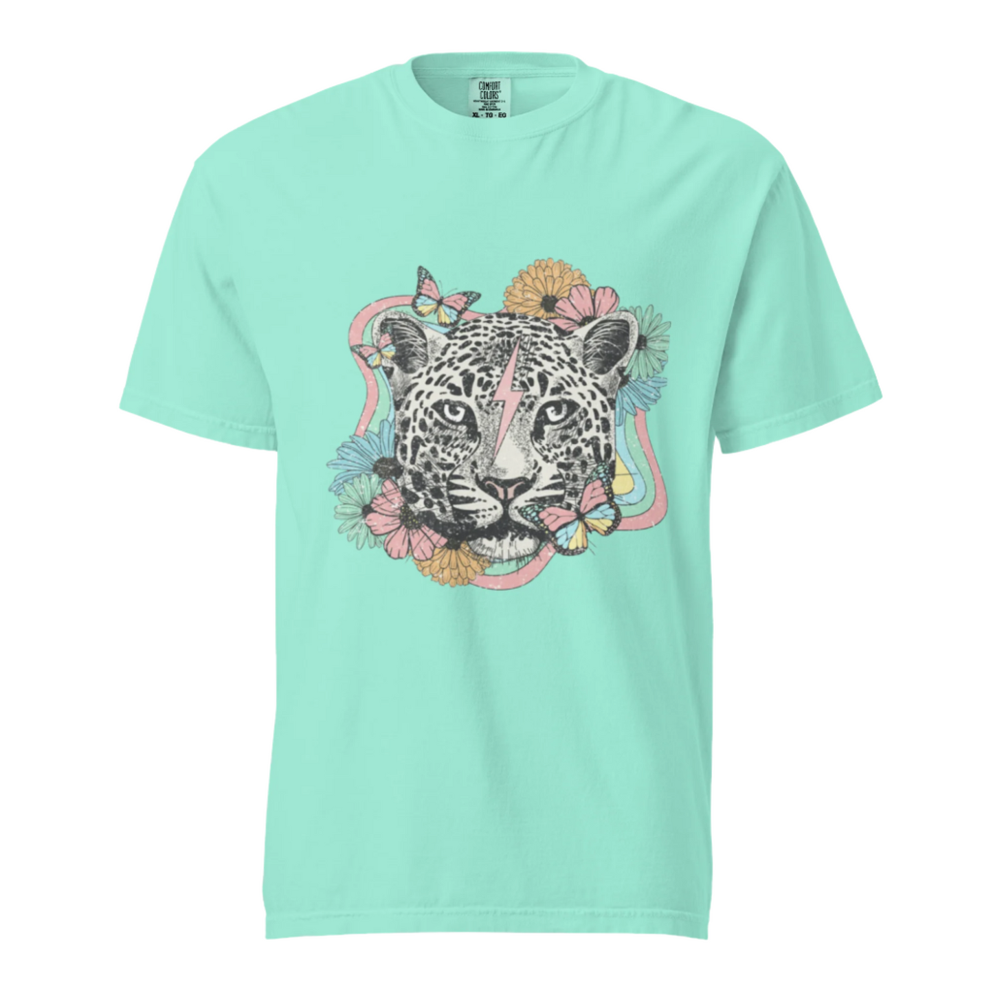 Snow Leopard - Comfort Colors Tee - Available in 11 Colors