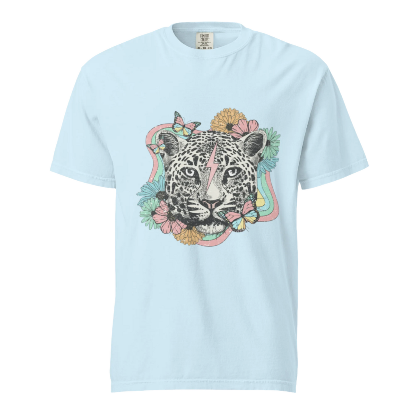 Snow Leopard - Comfort Colors Tee - Available in 11 Colors