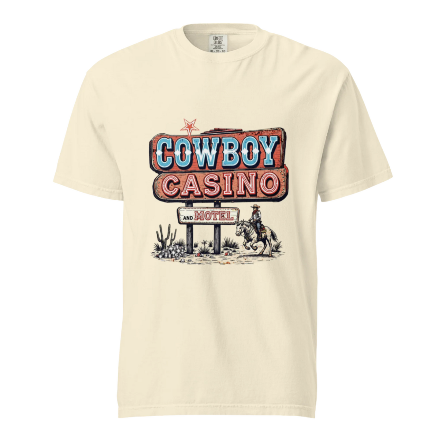 Cowboy Casino Motel - Comfort Colors Tee - Available in 4 Colors