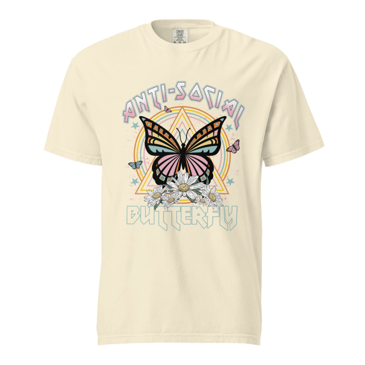 Anti Social Butterfly  - Comfort Colors Tee - Available in 5 Colors