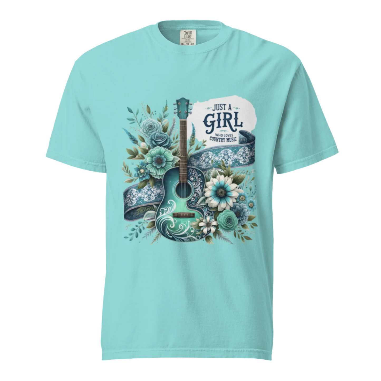 Just A Girl who Loves Country - Comfort Colors Tee - Available in 6 Colors