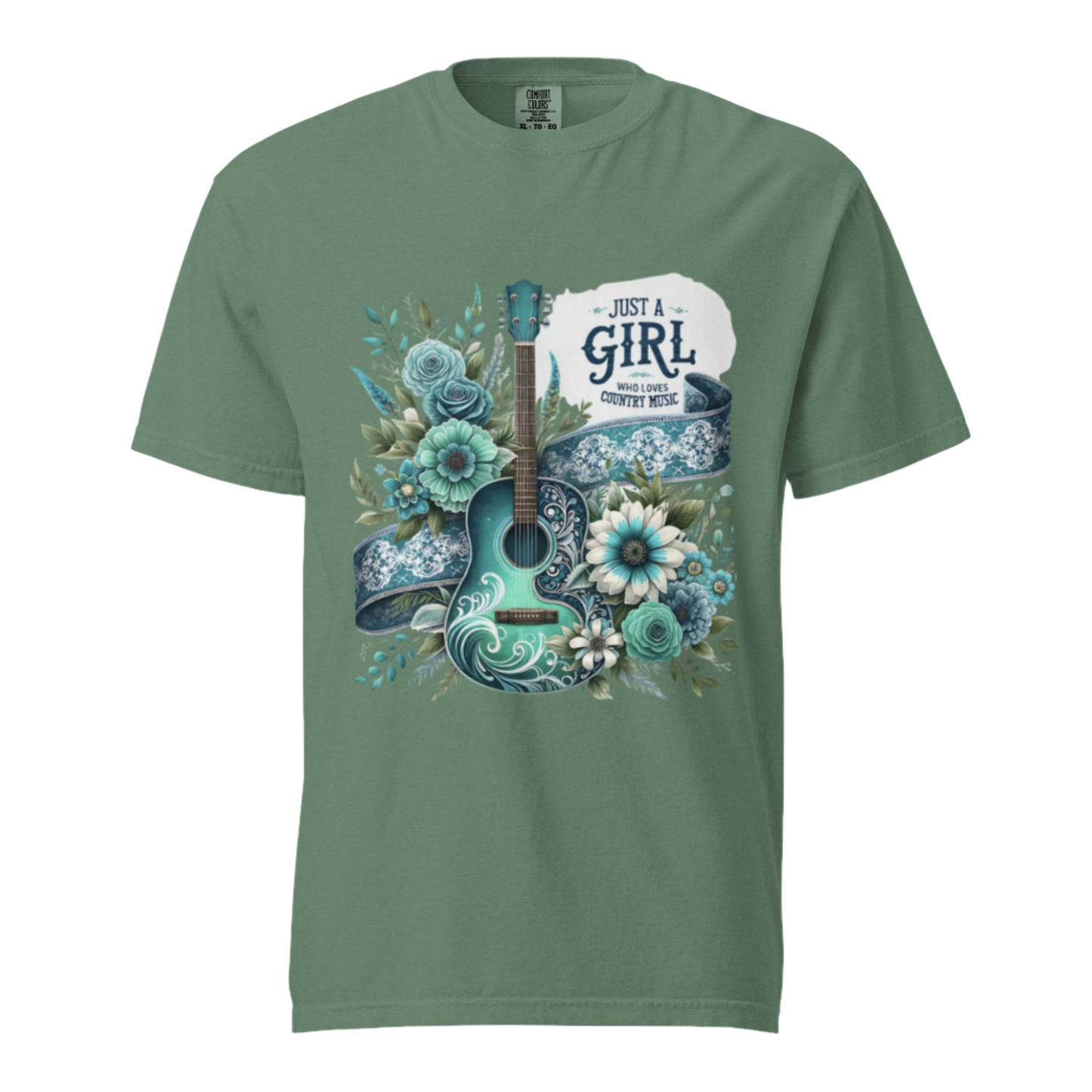 Just A Girl who Loves Country - Comfort Colors Tee - Available in 6 Colors