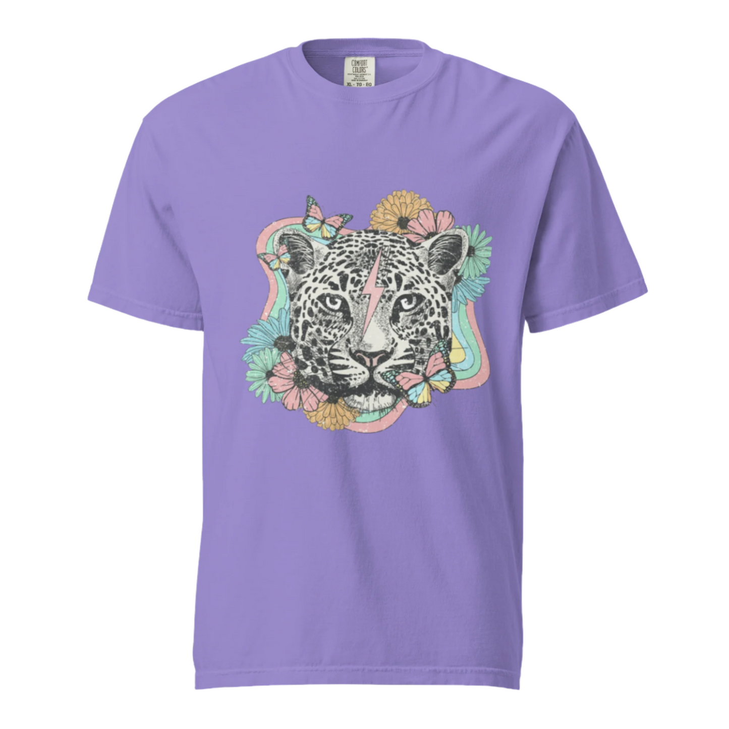 Snow Leopard - Comfort Colors Tee - Available in 11 Colors