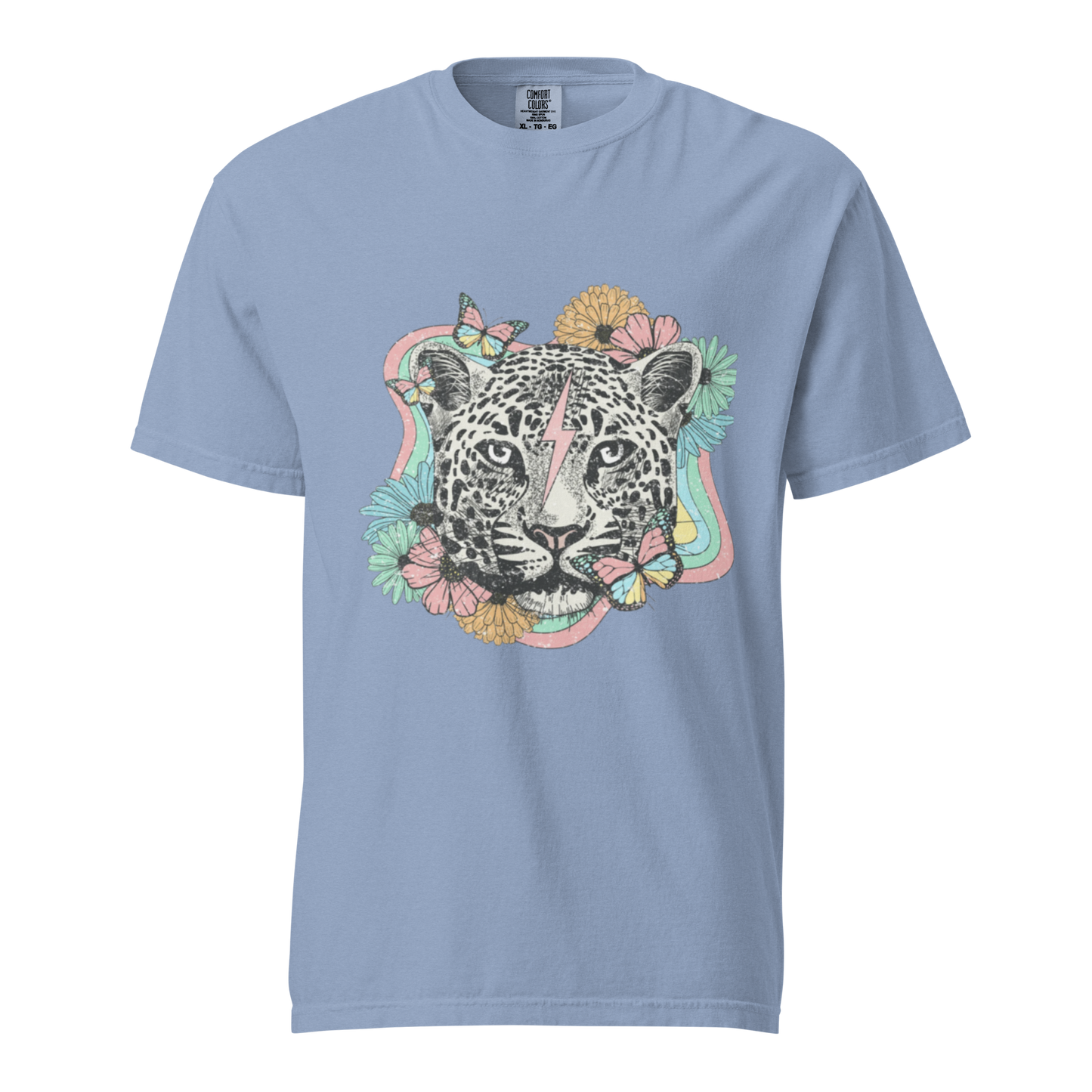 Snow Leopard - Comfort Colors Tee - Available in 11 Colors