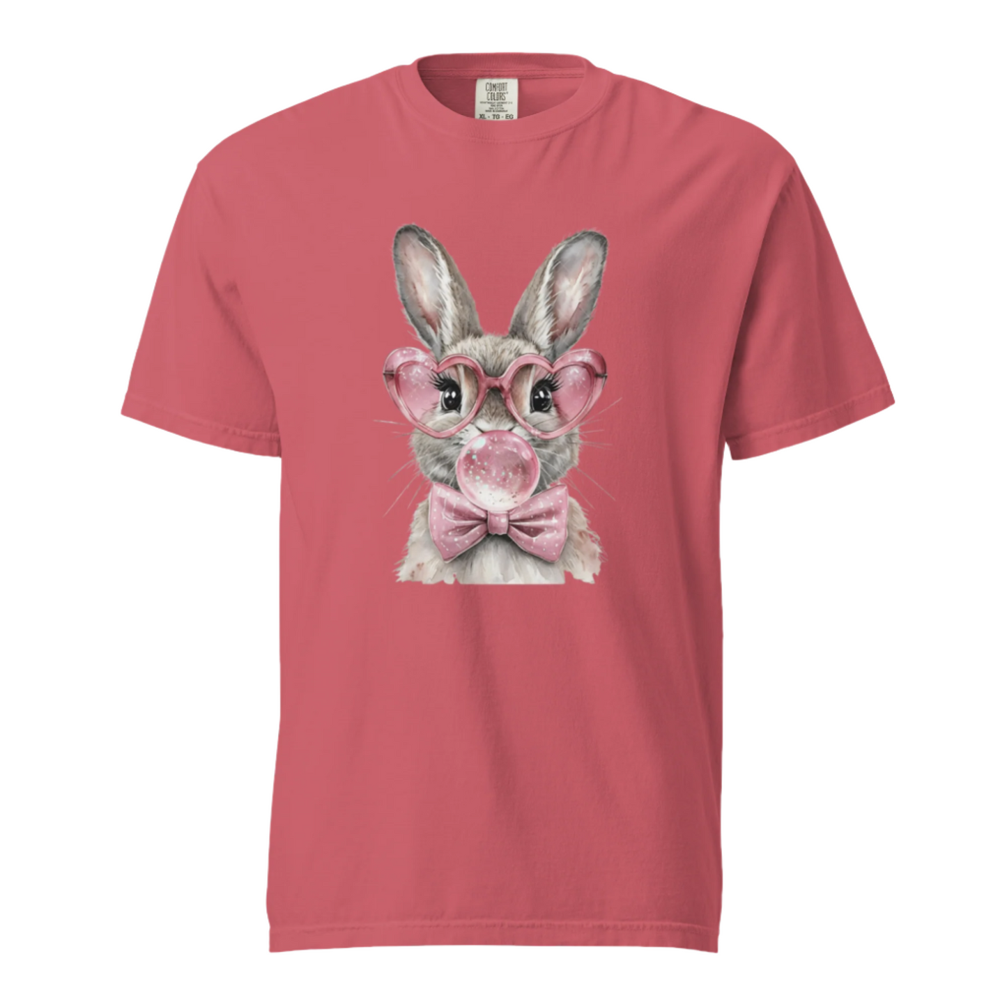 Bunny Bubble Gum - Comfort Colors Tee - Available in 4 Colors