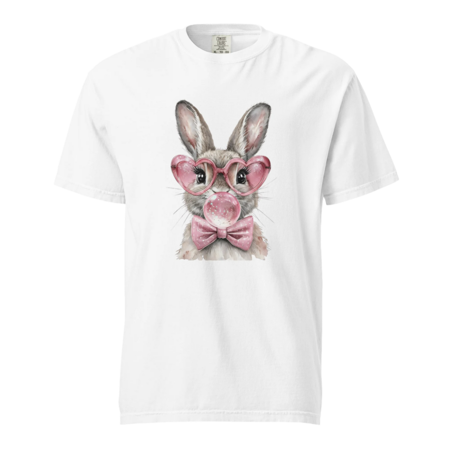 Bunny Bubble Gum - Comfort Colors Tee - Available in 4 Colors