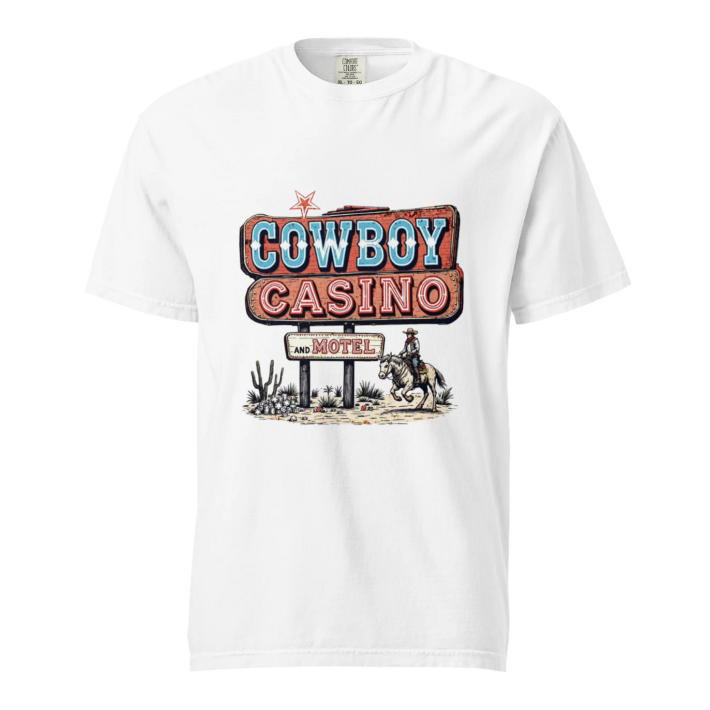 Cowboy Casino Motel - Comfort Colors Tee - Available in 4 Colors