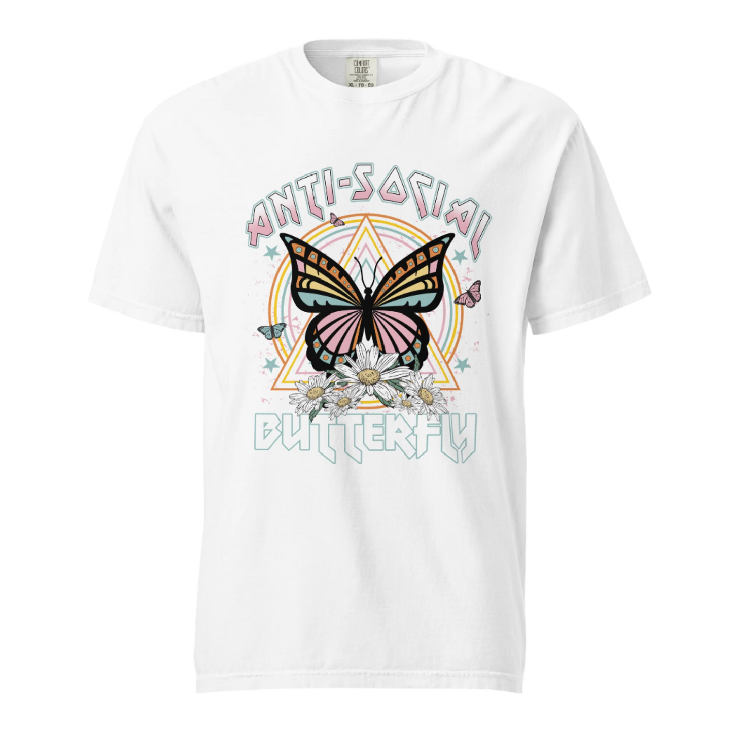 Anti Social Butterfly  - Comfort Colors Tee - Available in 5 Colors