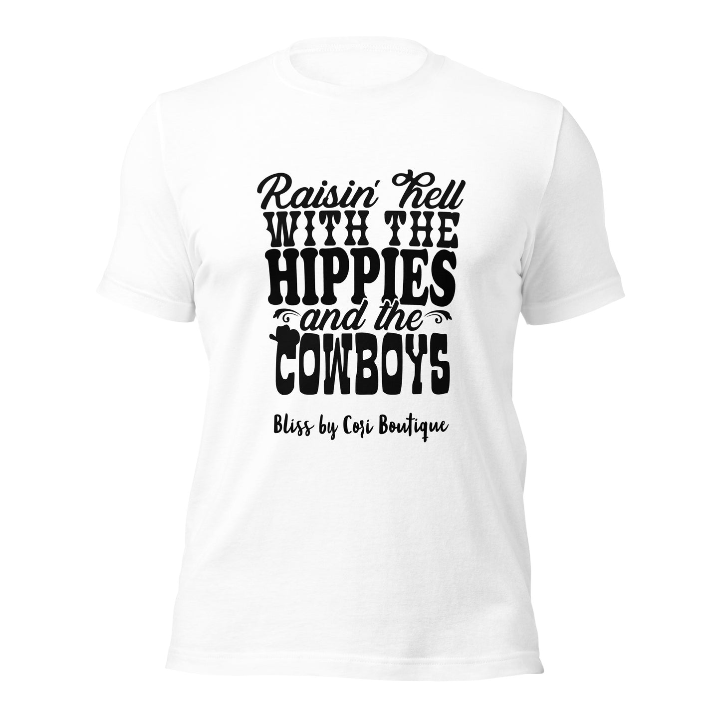 Bella Canvas Tee - Raisin' Hell With The Hippies And The Coyboys