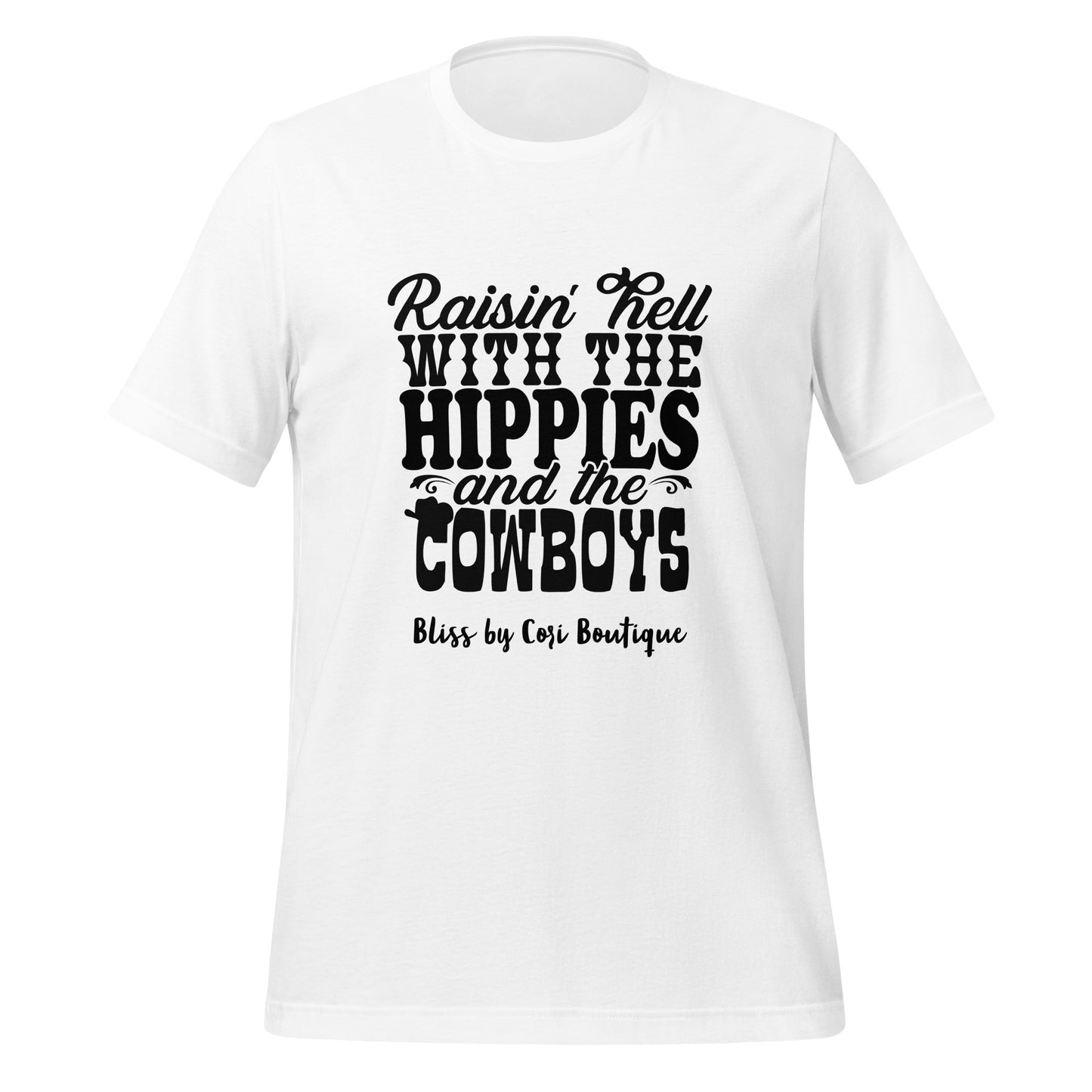 Bella Canvas Tee - Raisin' Hell With The Hippies And The Coyboys