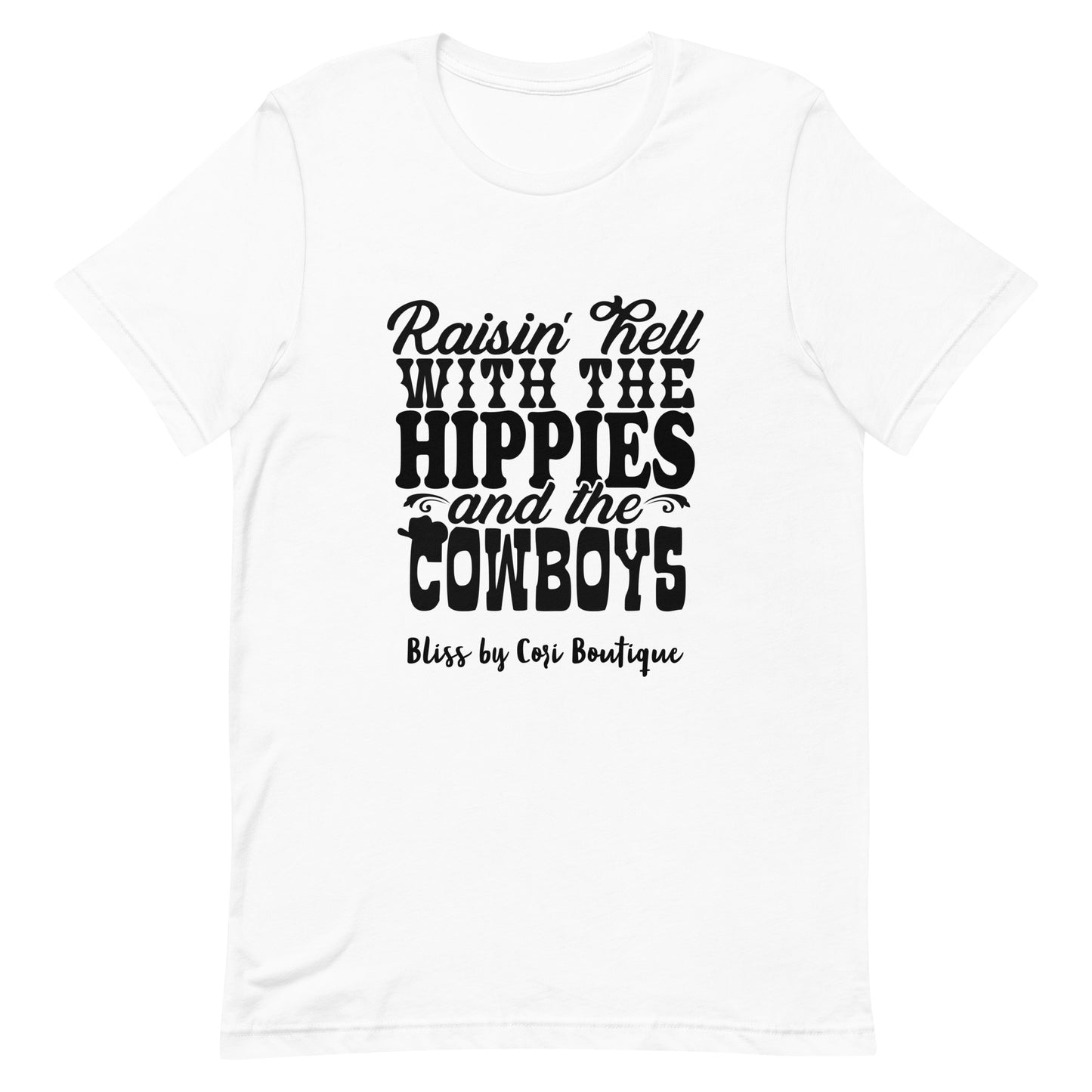 Bella Canvas Tee - Raisin' Hell With The Hippies And The Coyboys