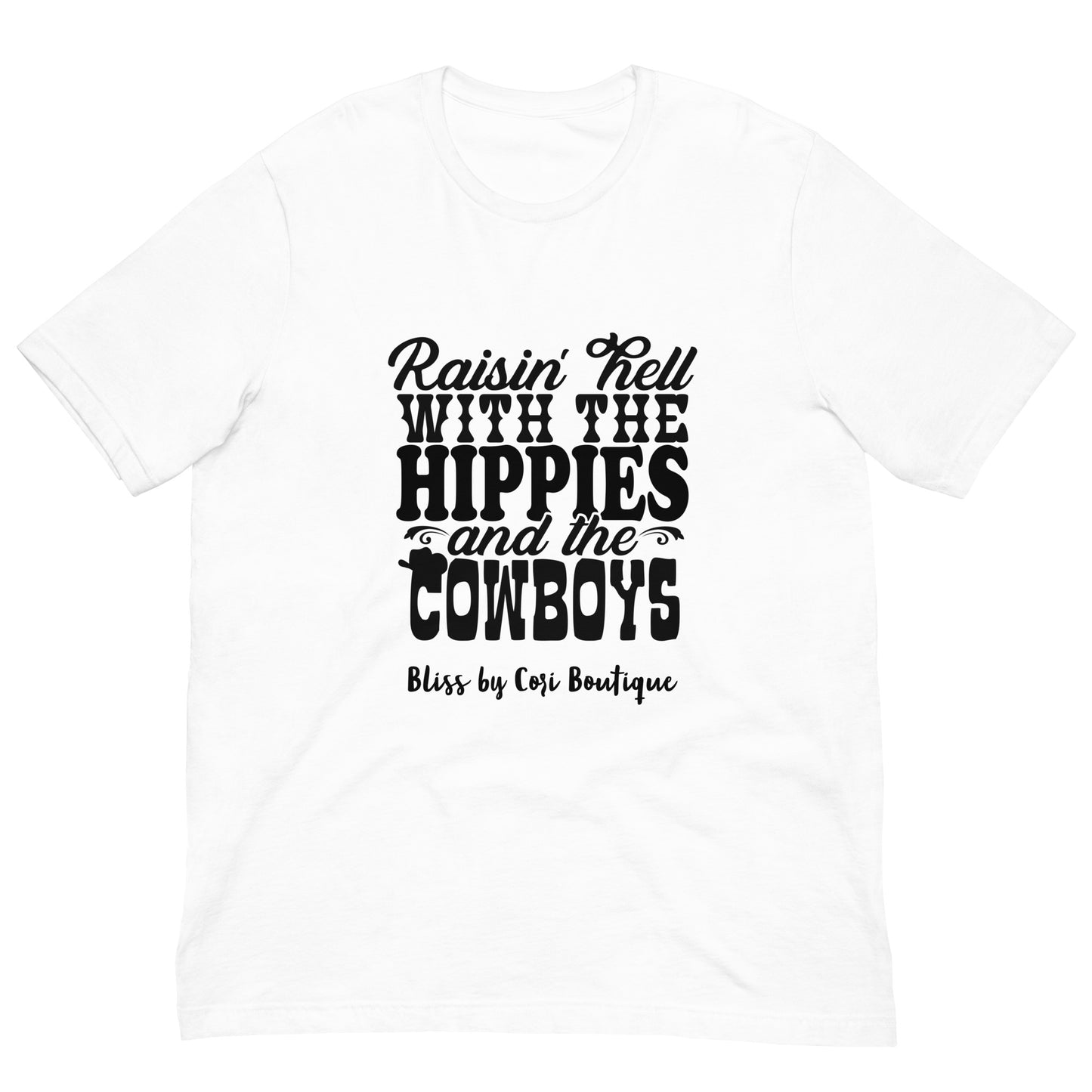 Bella Canvas Tee - Raisin' Hell With The Hippies And The Coyboys