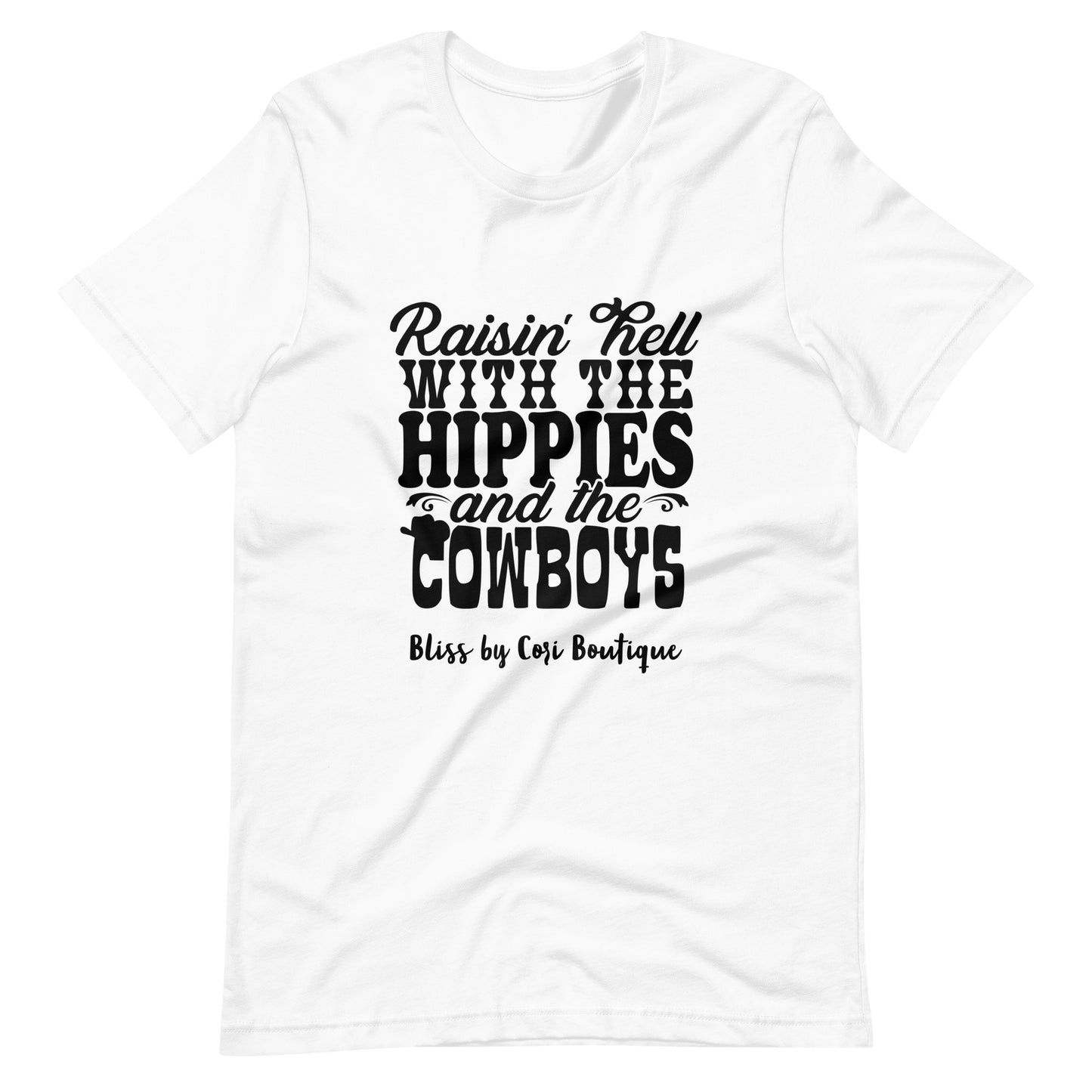 Bella Canvas Tee - Raisin' Hell With The Hippies And The Coyboys