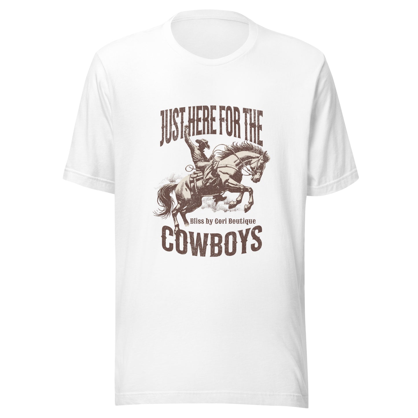 Bella Canvas Tee - Just Here For The Cowboys