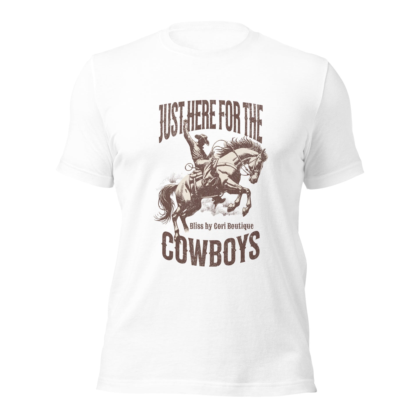 Bella Canvas Tee - Just Here For The Cowboys