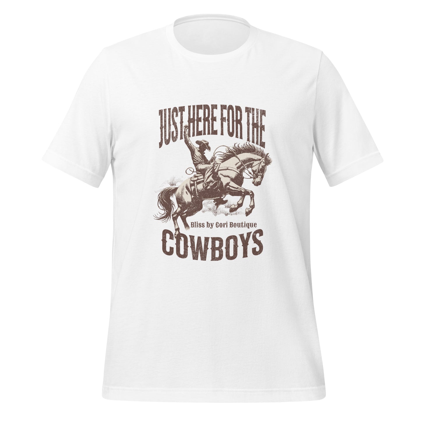 Bella Canvas Tee - Just Here For The Cowboys