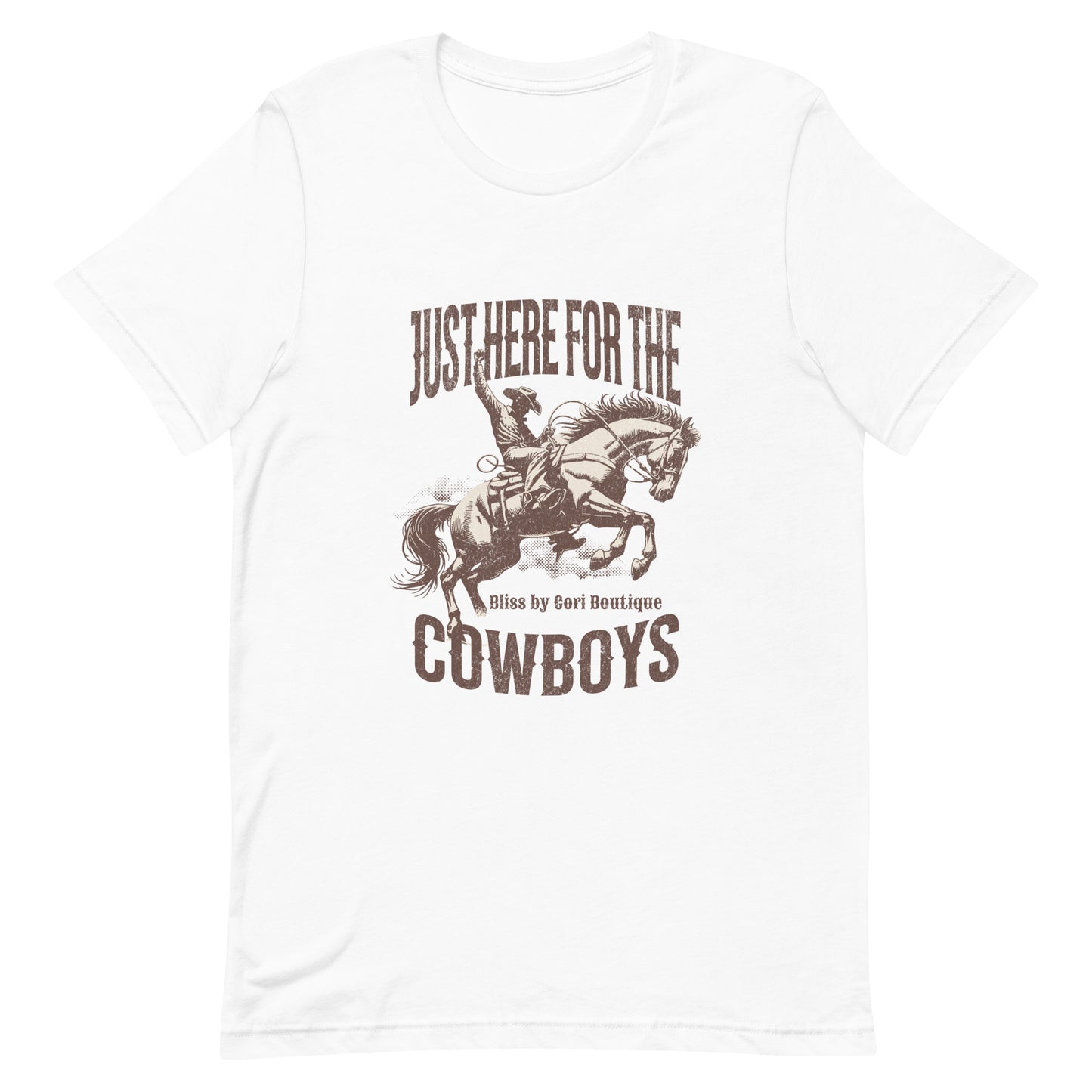 Bella Canvas Tee - Just Here For The Cowboys