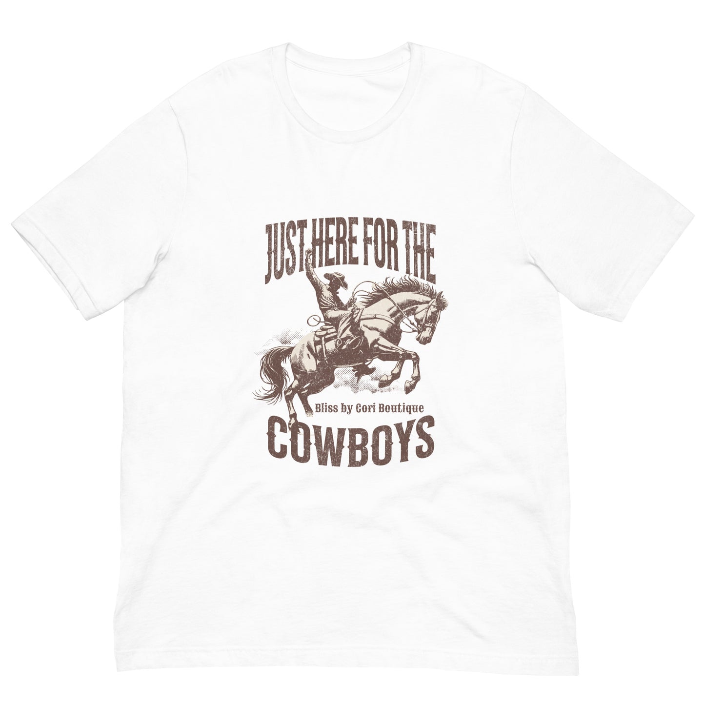 Bella Canvas Tee - Just Here For The Cowboys