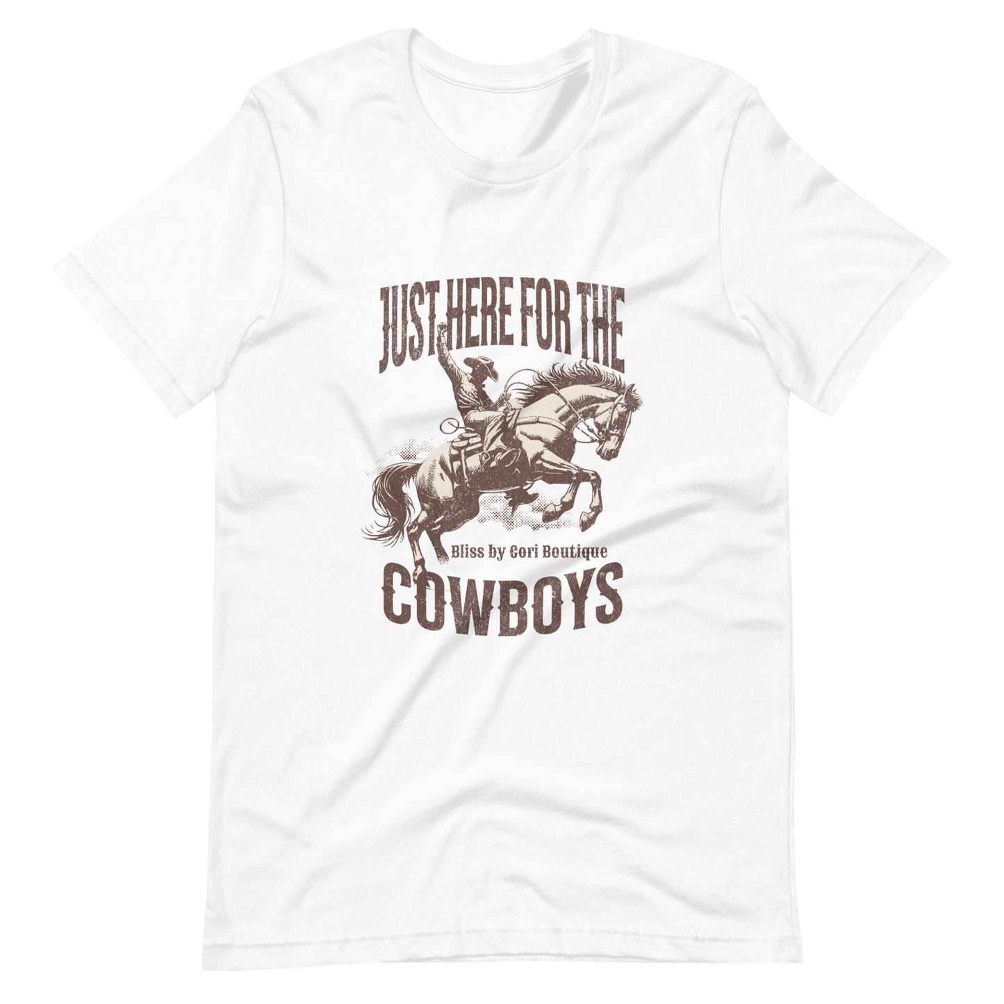 Bella Canvas Tee - Just Here For The Cowboys