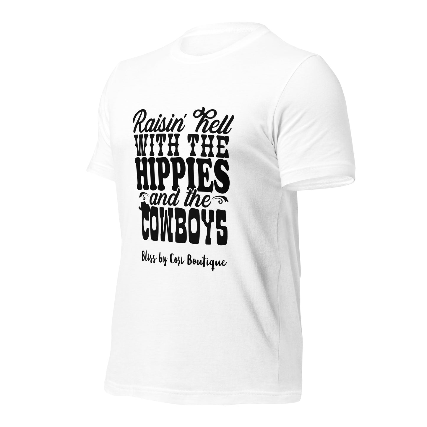 Bella Canvas Tee - Raisin' Hell With The Hippies And The Coyboys